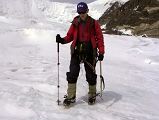 10 Jerome Ryan Crossing The East Rongbuk Glacier On The Way To Lhakpa Ri Camp I 